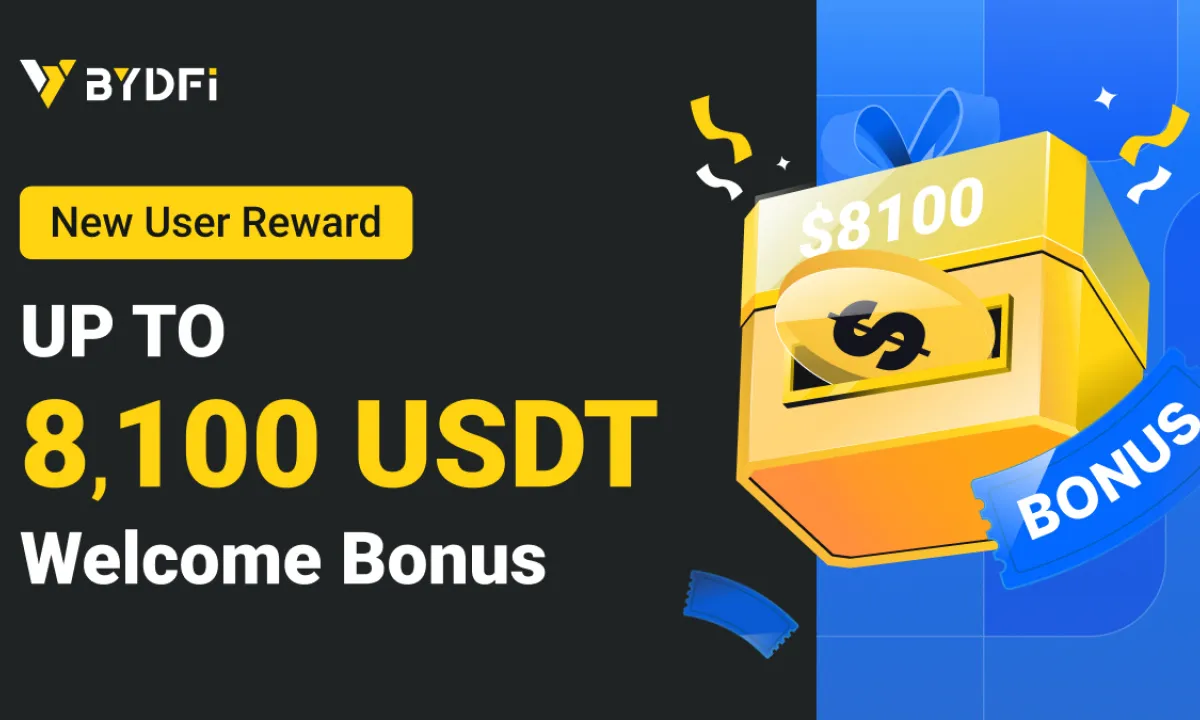 BYDFi为新用户推出8100 USDT欢迎奖励计划
